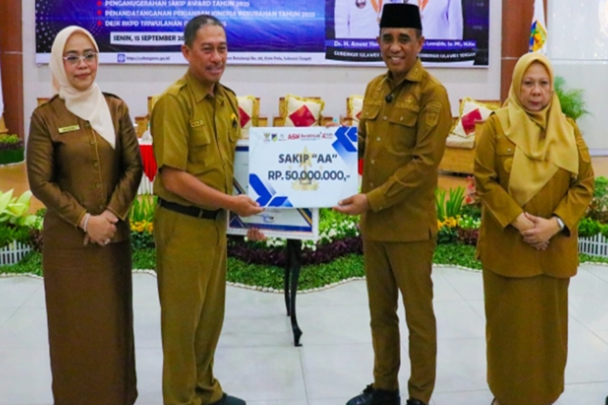 Brida Sulteng Raih Predikat AA pada SAKIP Award 2025