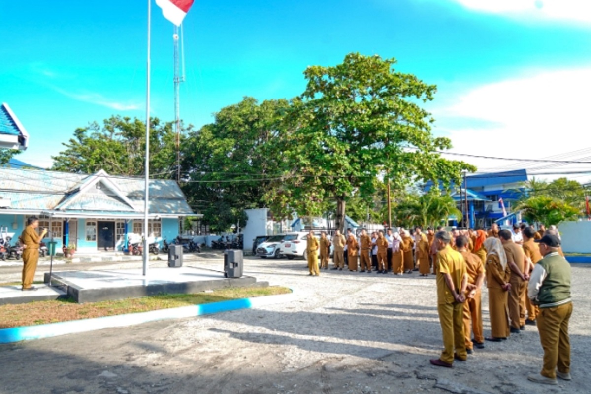 Tekankan Disiplin Kehadiran Pegawai, Diskominfo Santik Gelar Apel Pagi