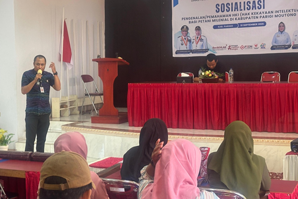 Kanwil Kemenkum Sulteng Dampingi Petani Milenial Daftarkan 25 Merek Produk Pertanian