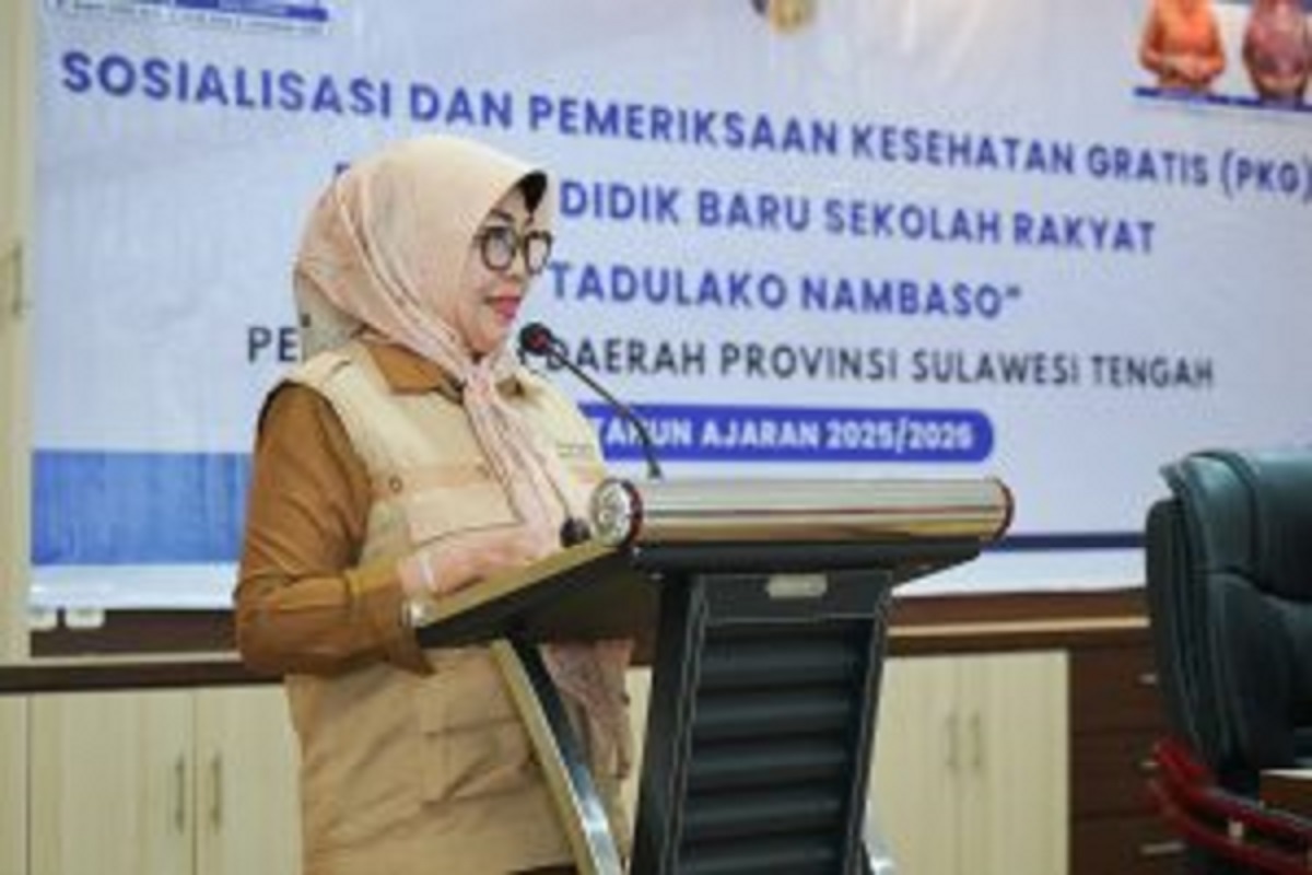 Pemprov Sulteng Siapkan Lahan 8 Hektare dan Rp210 Miliar untuk Bangun Sekolah Rakyat