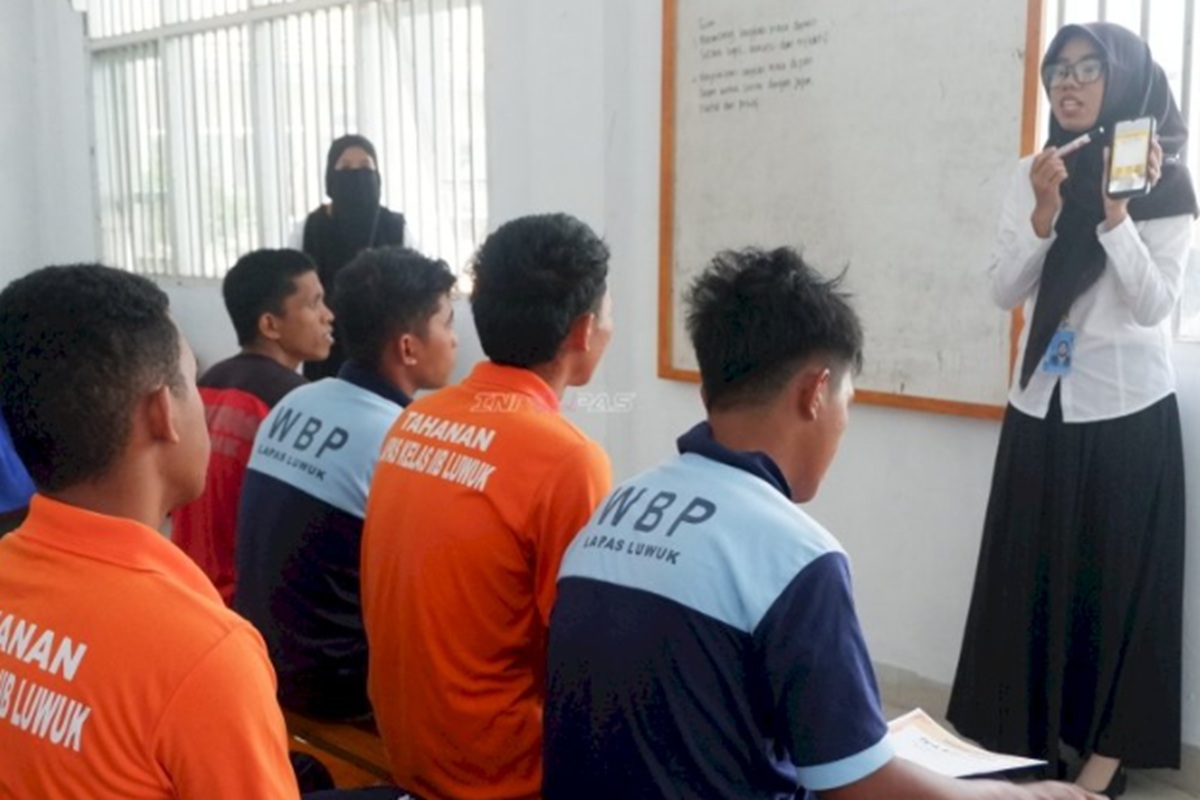 Perkuat Pembinaan, Lapas Luwuk Dorong Pendidikan Informal bagi Warga Binaan