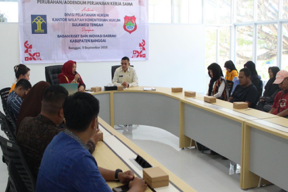 Kanwil Kemenkum Sulteng dan BRIDA Banggai Resmikan Agensi Layanan AHU, Permudah Akses Hukum Masyarakat