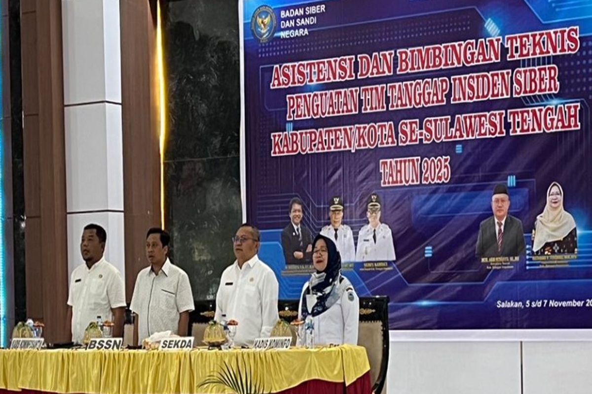 BSSN dan Pemprov Sulteng Perkuat Kapasitas CSIRT Daerah Hadapi Ancaman Siber