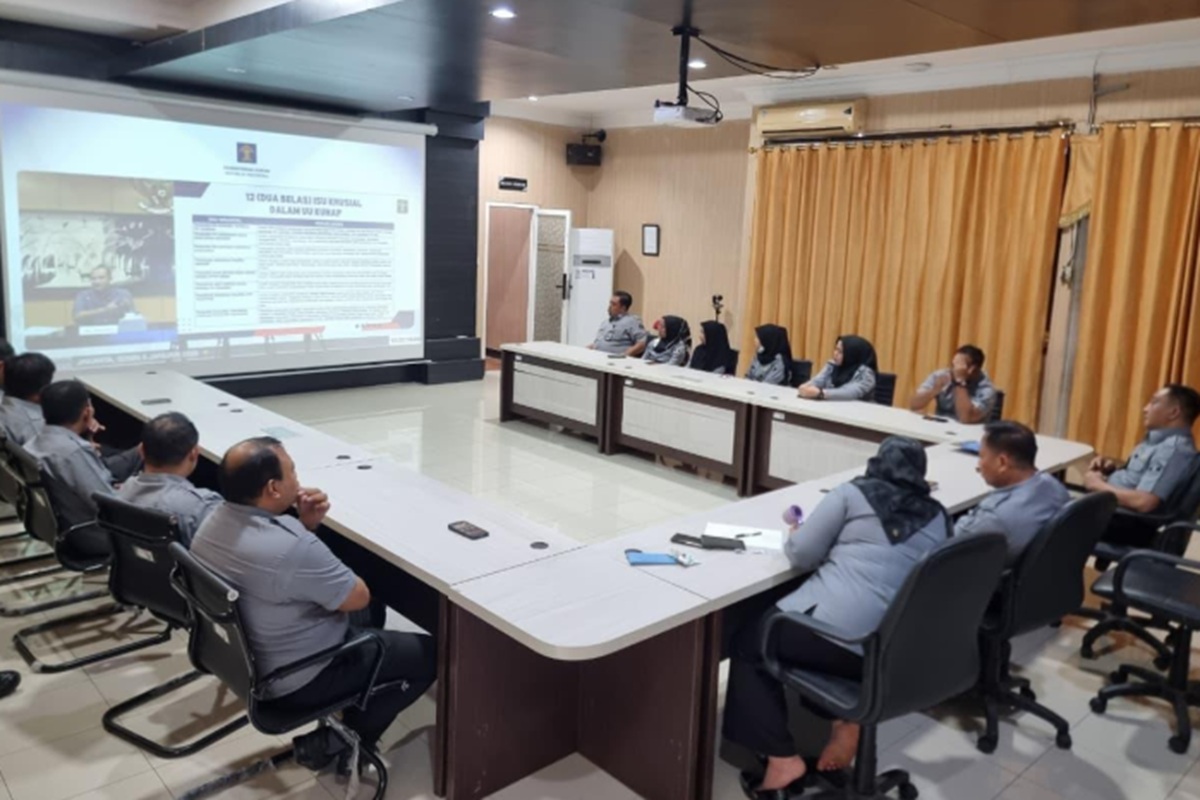 Kanwil Kemenkum Sulteng Ikuti Sosialisasi KUHAP 2025, Bahas Mekanisme Pengakuan Bersalah