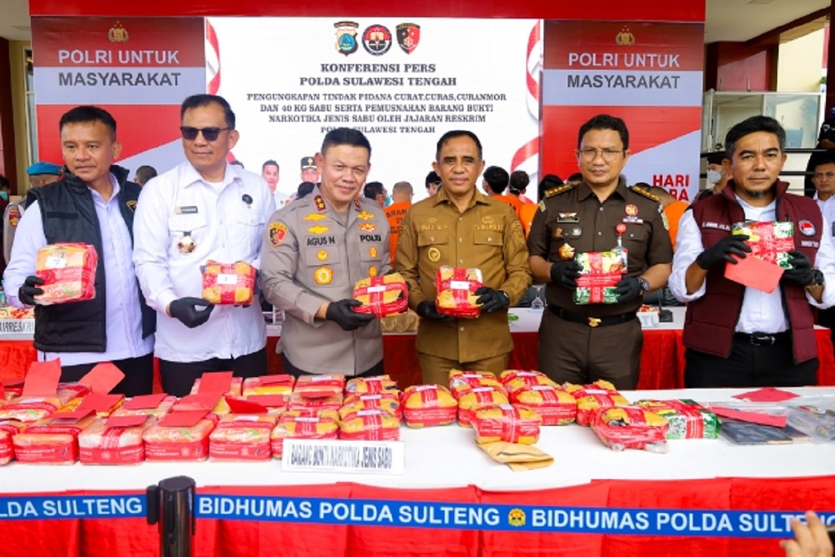 Hadiri Pemusnahan 40 Kg Sabu, Gubernur Anwar: Ini Pertama Kali Saya Lihat Narkoba Sebanyak Ini