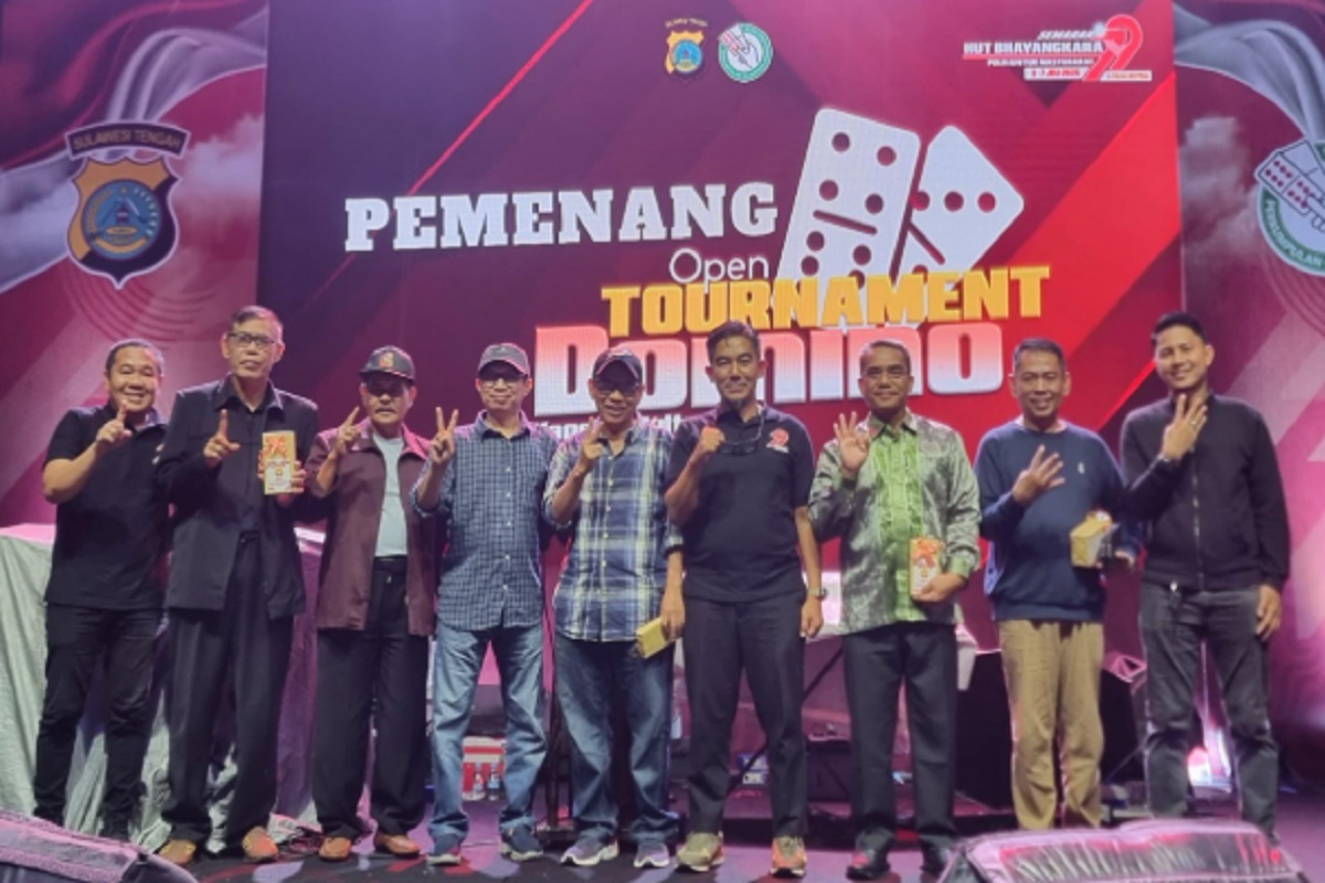 Kanwil Kemenkum Sulteng Sabet Juara 3 Lomba Domino dalam Rangka HUT ke-79 Bhayangkara