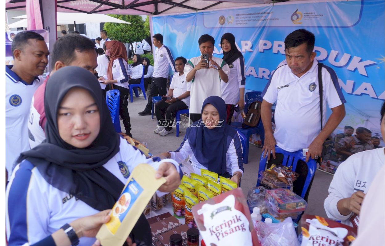 Ditjenpas Sulteng Kampanyekan 'Gerakan Cinta Produk Narapidana', Pameran Meriah