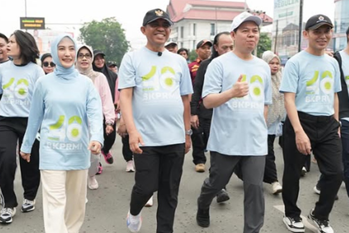 Ribuan Peserta Meriahkan Jalan Santai Milad ke-48 BKPRMI dan Haornas di Sulteng