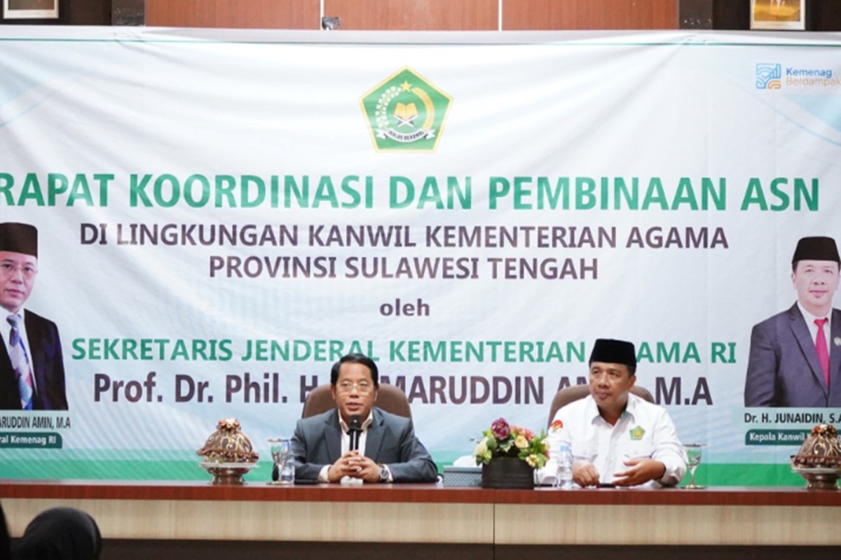 ASN Kemenag Sulteng Diminta Tak Hanya Duduk di Balik Meja