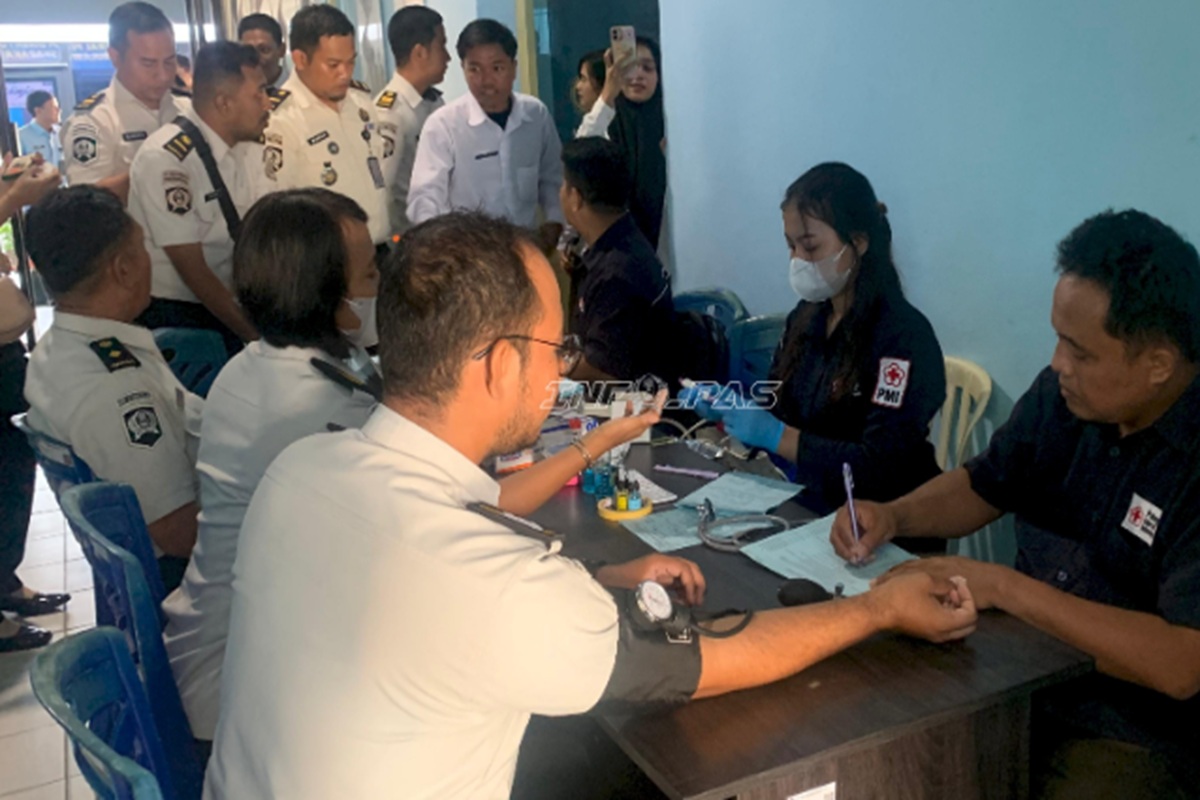 Sambut HBP ke-62, Kanwil Ditjenpas Sulteng Gelar Donor Darah