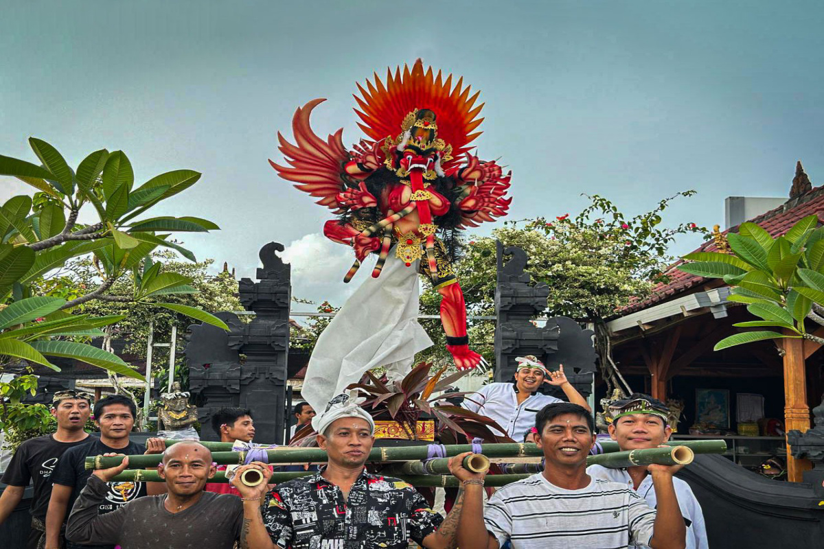 Mengharukan! Ogoh-Ogoh Perdana Menggema dari Balik Jeruji Lapas Lombok Barat