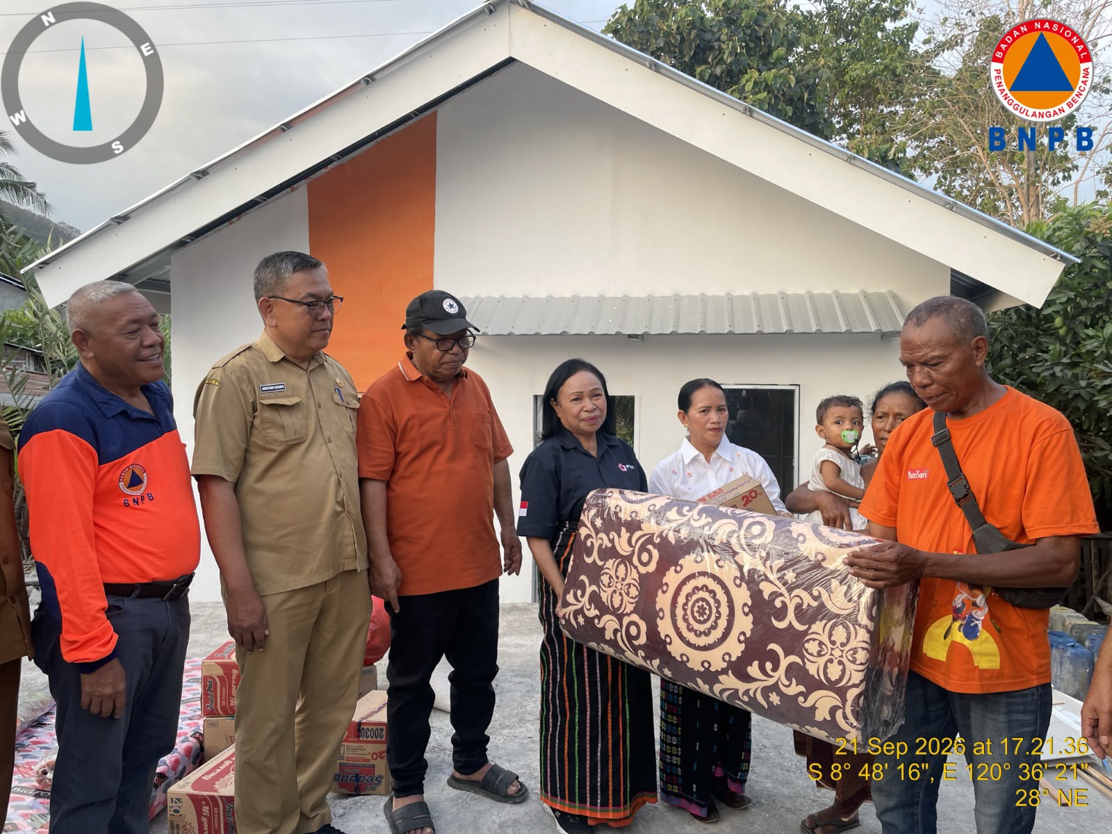 BNPB Serahkan 7 Huntara untuk Warga Terdampak Gempa di NTT