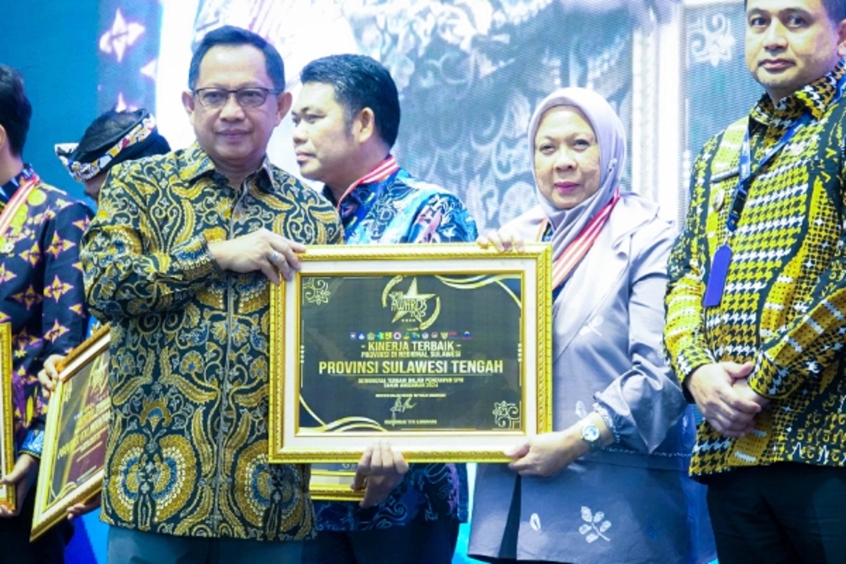 Sulteng Sabet Penghargaan dari Kemendagri dalam Ajang SPM Award 2025