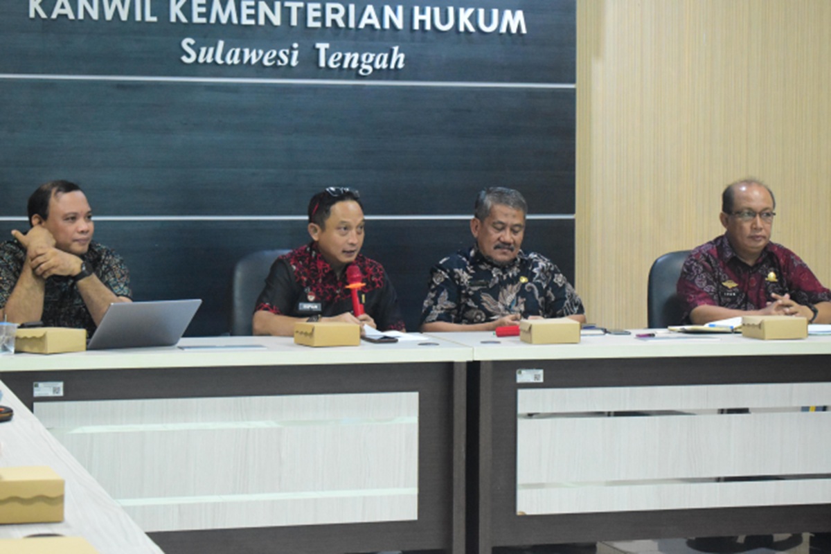 Kanwil Kemenkum Sulteng Harmonisasi Lima Rancangan Produk Hukum Morowali Utara