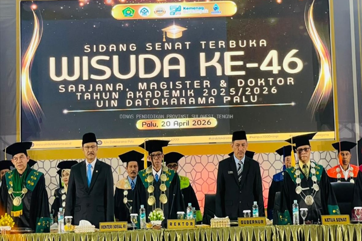 Mensos Saifullah Yusuf Dorong Lulusan UIN Datokarama Jadi Agen Perubahan Sosial