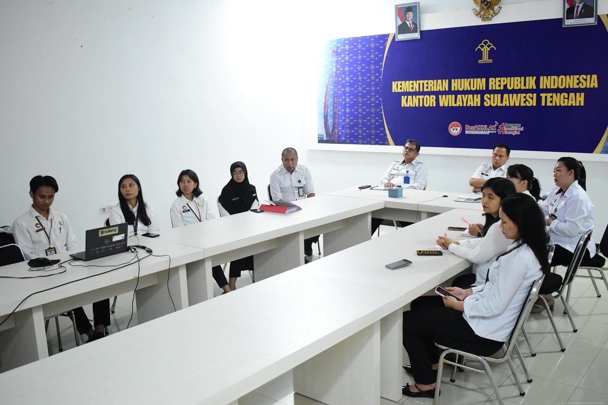 Kanwil Kemenkum Sulteng Ikuti Sosialisasi Arah Program Strategis KI 2026