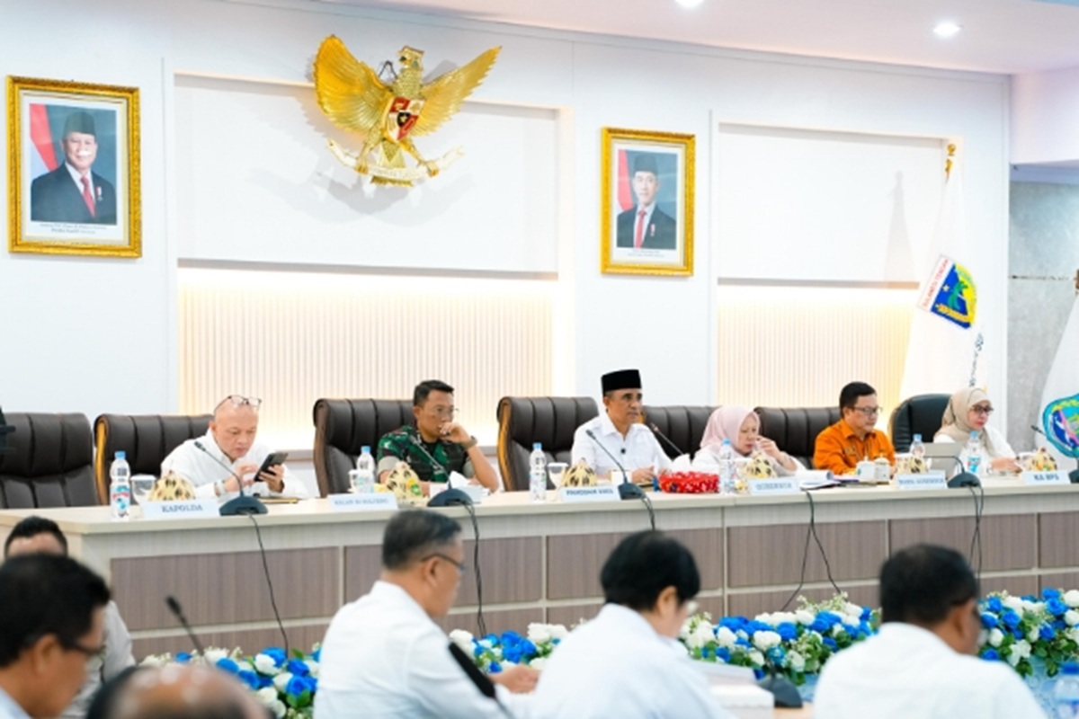 Gubernur Anwar impin Rakor TPID, Targetkan Inflasi Sulteng Turun di Bawah 3,5 Persen