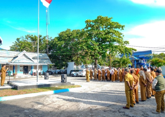 Tekankan Disiplin Kehadiran Pegawai, Diskominfo Santik Gelar Apel Pagi