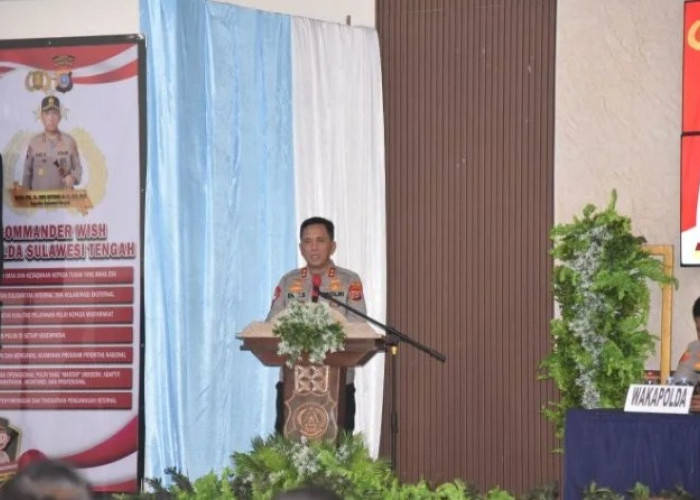 Kapolda Sulteng Minta Personel Morut: Tingkatkan Kesiapsiagaan Jaga Kamtibmas