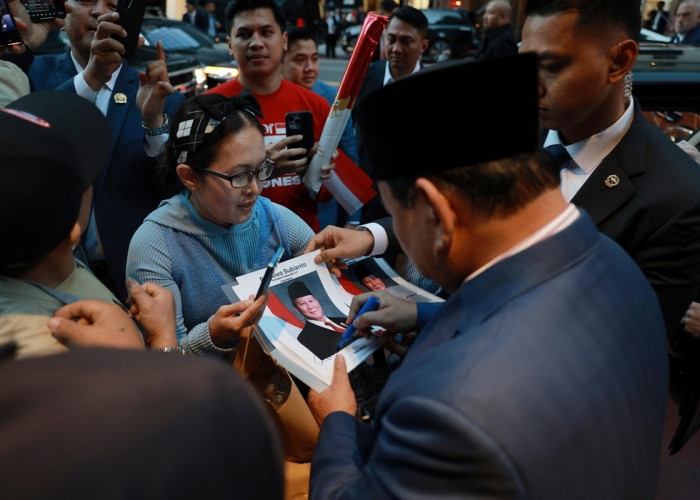 Kedatangan Prabowo Disambut Meriah, Diaspora RI di New York Antusias Berebut Foto