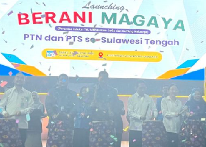 Untad Libatkan 1.073 Mahasiswa Perangi TB, Sulteng Bidik Eliminasi 2030