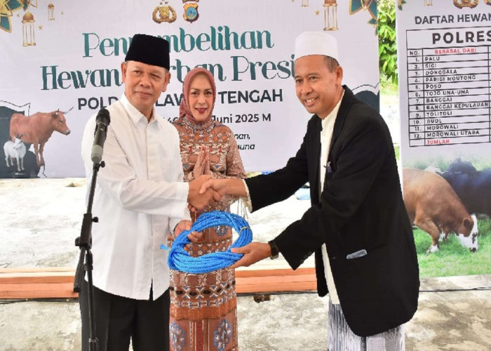 Idul Adha 2025, Polda Sulteng Salurkan 231 Hewan Kurban