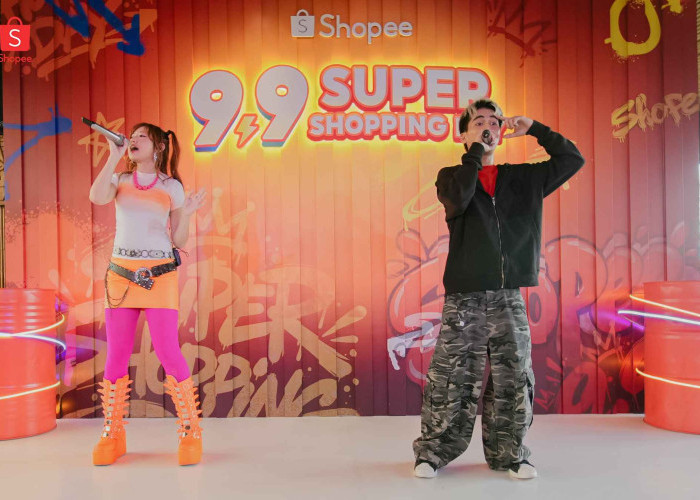 “Kasih Aba-Aba 2.0” Naykilla dan Tenxi Curi Perhatian di Shopee 9.9 Super Shopping Day 