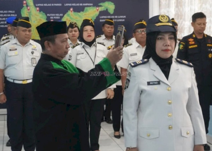 Lantik Pejabat Baru Bapas Palu, Kakanwil Ditjenpas Sulteng Beri Pesan Menohok!