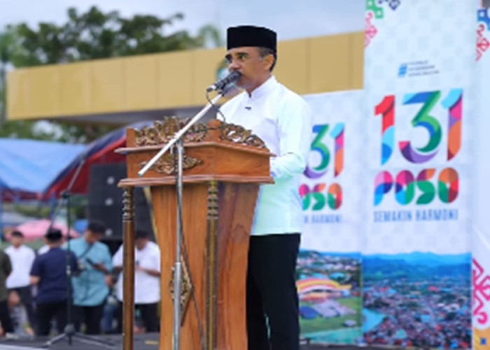 HUT ke-131 Poso, Anwar Hafid Soroti Percepatan Pembangunan dan Harapan Jembatan Kabose