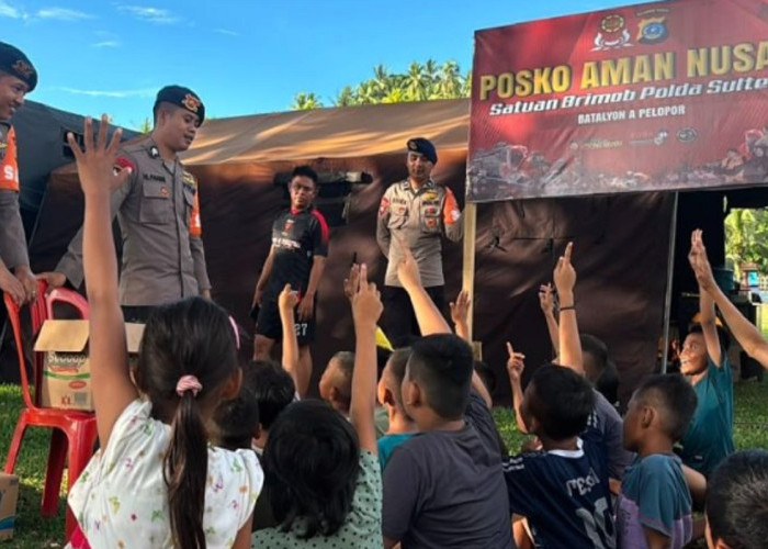 Anak Korban Gempa Buol Dipulihkan, Apa yang Dilakukan Brimob?