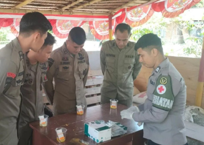 Satgas Madago Raya di Poso Jalani Tes Urine, 50 Personel Negatif Narkoba