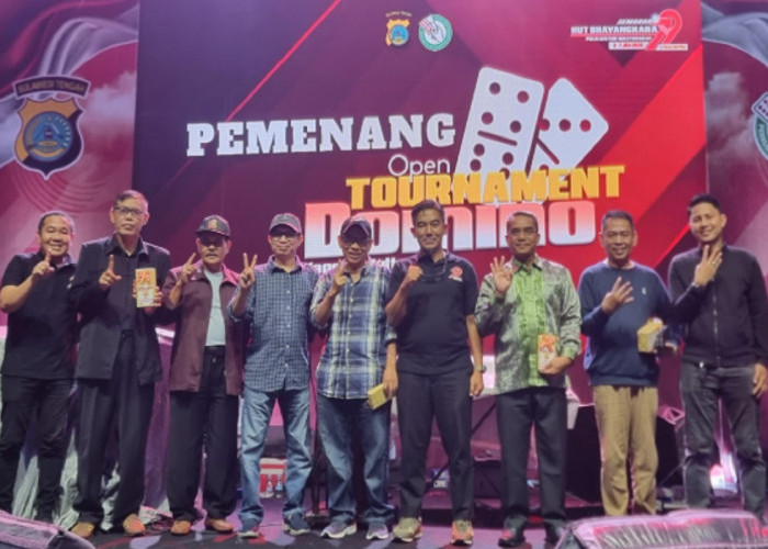 Kanwil Kemenkum Sulteng Sabet Juara 3 Lomba Domino dalam Rangka HUT ke-79 Bhayangkara