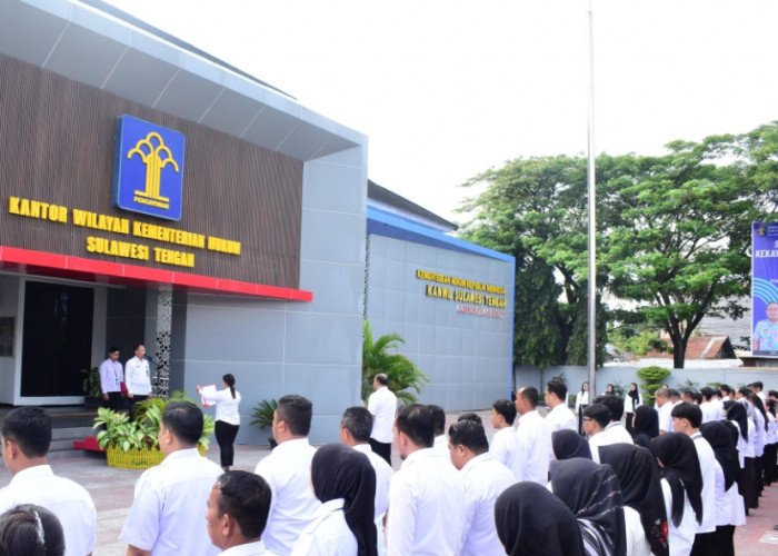 Kanwil Kemenkum Sulteng Gelar Upacara Harkitnas ke-118