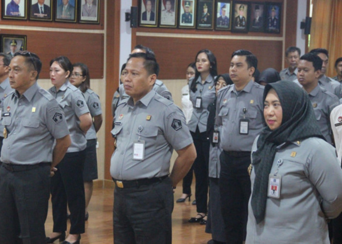 Kanwil Kemenkum Sulteng Ikuti Apel Bersama Awal Tahun 2026 Secara Nasional