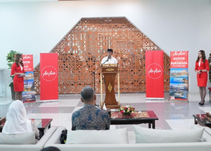 Resmikan Rute Baru AirAsia di Bandara Mutiara Sis Al-Jufri Palu, Anwar: Datang di Bulan yang Penuh Berkah