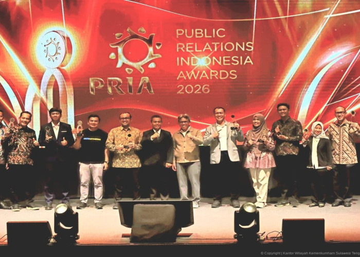 Kemenkum Borong 2 Gold di PR INDONESIA Awards 2026, Kanwil Sulteng Sampaikan Apresiasi