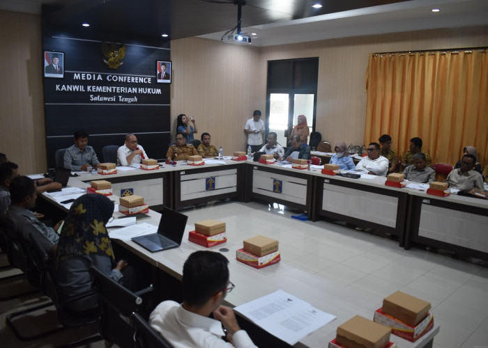 Kanwil Kemenkum Sulteng Fasilitasi Harmonisasi Ranperda Cadangan Pangan Kabupaten Banggai