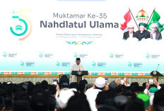 Pidato Prabowo di Muktamar NU Bikin Peserta Bergemuruh
