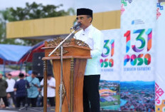 HUT ke-131 Poso, Anwar Hafid Soroti Percepatan Pembangunan dan Harapan Jembatan Kabose