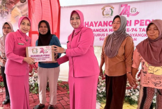 Bhayangkari Sulteng Salurkan 100 Paket Sembako untuk Warga Morowali
