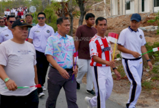 Semarak HUT ke-81 RI, Kanwil Ditjenpas Sulteng Ikuti Fun Walk Lintas Instansi
