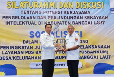 Kanwil Kemenkum Sulteng Perkuat Sinergi Pengelolaan Kekayaan Intelektual dan Layanan Posbankum di Banggai Laut